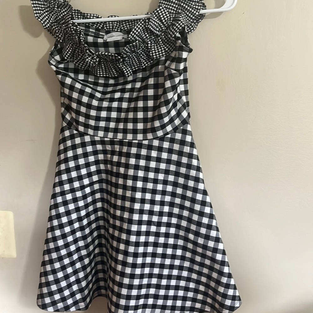 Friends and Lovers Retro Style Plaid Pleated Skating Suit New M Y2K Style Party